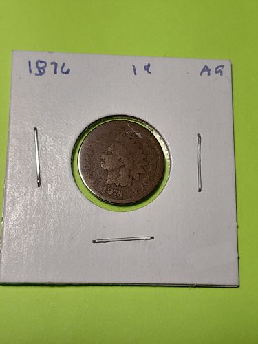 1876 Indian Head Cent  AG3  #1-1876-1