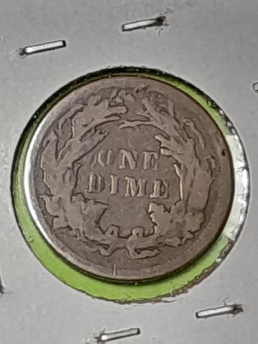 1876 Seated Liberty Dime  F12  10-1876-2