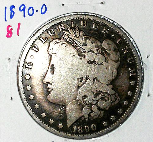 1890 O Morgan Dollar