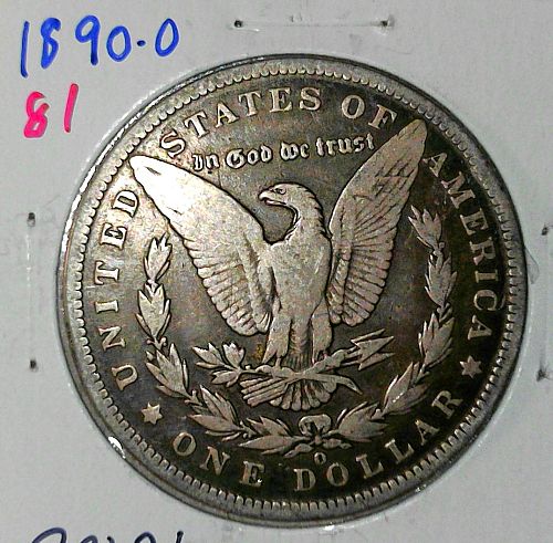 1890 O Morgan Dollar