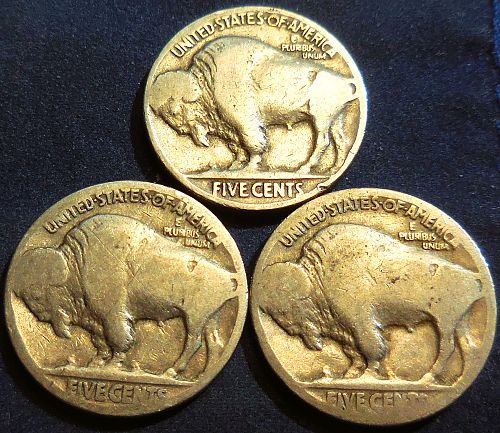 ✅Buffalo Nickels 1929 1914 1927✅