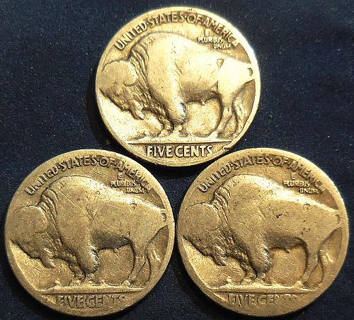 ✅Buffalo Nickels 1929 1914 1927✅