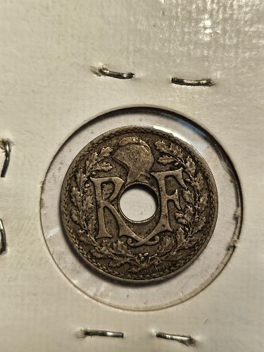 1920 5 centimes from France