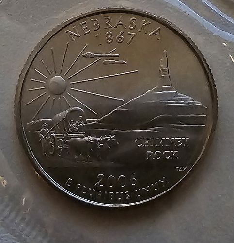 2006-P Nebraska State Quarter - BU in Original Mint Cello