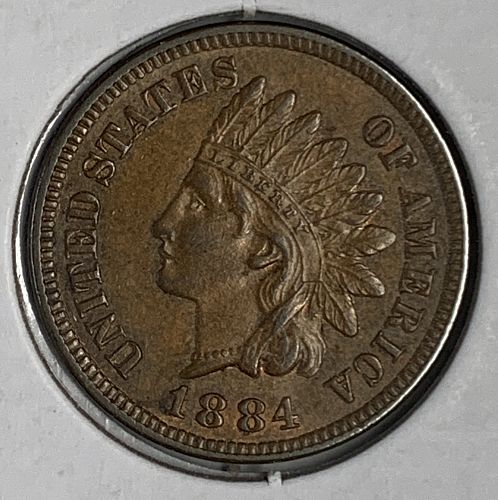 1884 Indian Head Cent, MS60+ (6774)