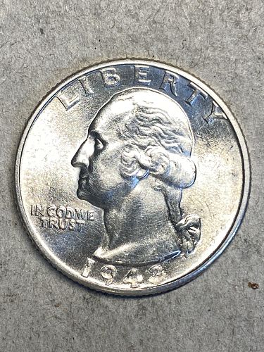 1943-D Washington Silver Quarter MS64