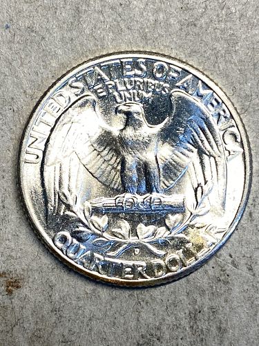 1947-D Washington Silver Quarter MS65