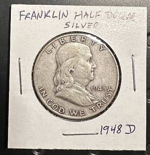 1948 D Franklin Half Dollar