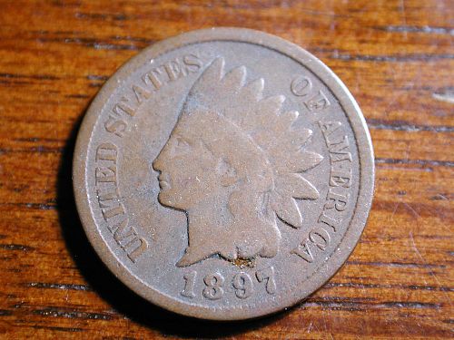 1897 Indian Head penny cent NICE