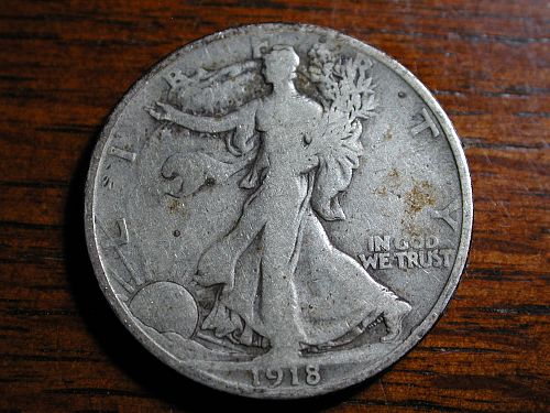 1918 S Walking Liberty Half Dollar Coin Value, Prices & Info | USA