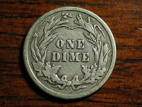 1912 Barber Dime NICE