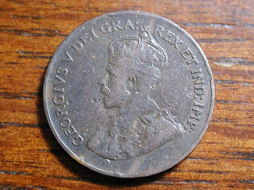 1923 Canada 1 cent KEY NICE