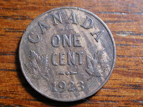 1923 Canada 1 cent KEY NICE