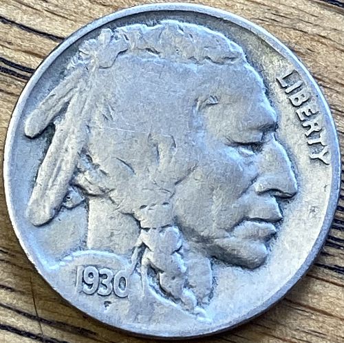 1930 Buffalo nickel in FINE condition