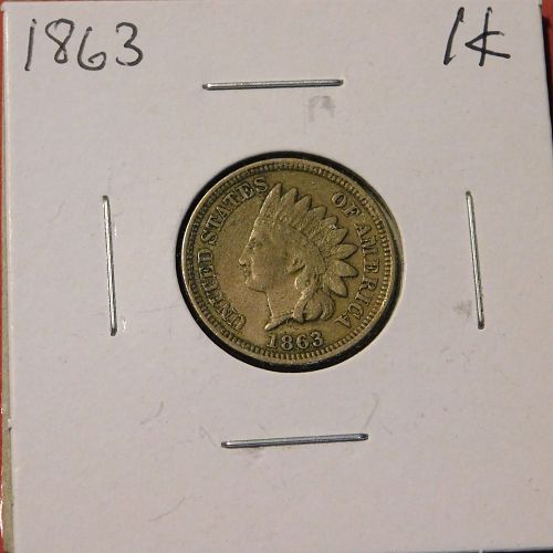 1863  INDIAN HEAD CENT,