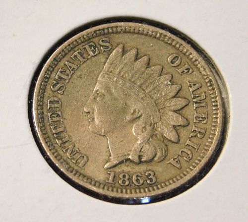 1863  INDIAN HEAD CENT,
