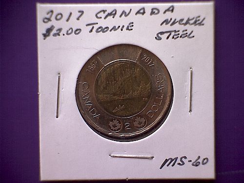2017 CANADA $2.00 "TOONIE" QUEEN ELIXABETH 11