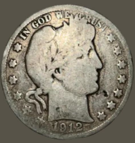 1912-S Barber Half Dollar