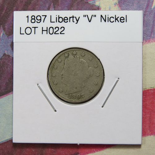 1897 LIBERTY "V" NICKEL ~ COMBINED SHIPPING ~ LOT H022