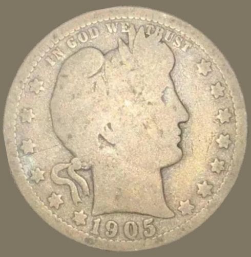 1905-O Barber Quarter