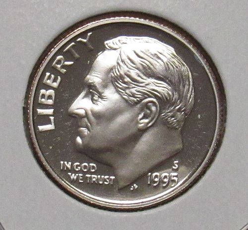 1995 S Proof Roosevelt Dime