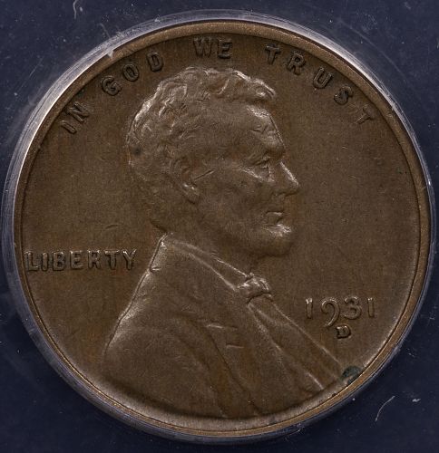 1931-D LINCOLN WHEAT CENT***ANACS VF 25
