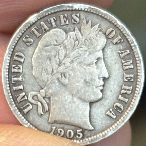 1905 Barber Dime