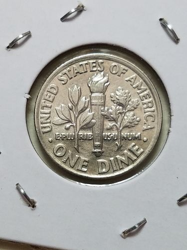 1995 D Roosevelt Dime Double Off Center
