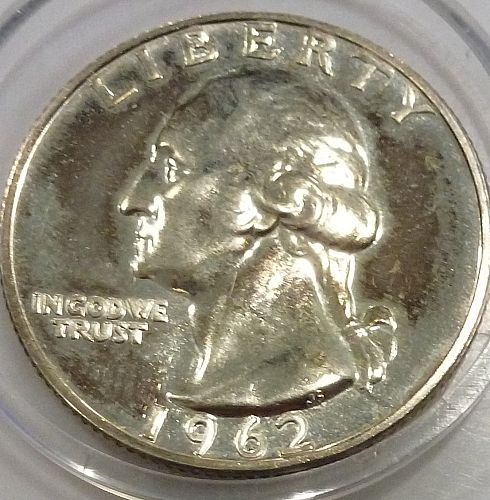 1962-P GEM BRILLIANT PROOF Washington Quarter  # (STM-18)