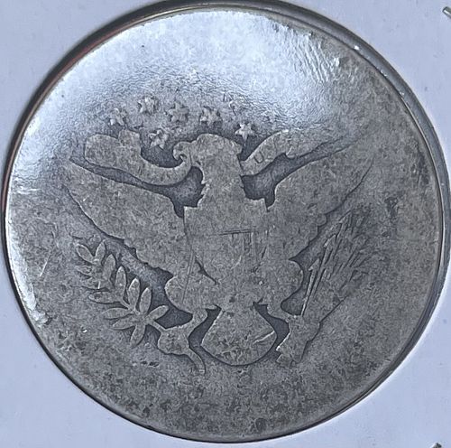 1895-S Barber Silver Half Dollar • High Circulated About Good/AG3 Condition