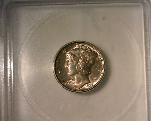 1939  SILVER   MERCURY DIME  ICG MS-64  NICE LOOKING COIN!!