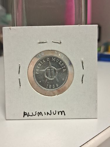 1985 Cuba Dos Centavos 2 Cents UNC II Two Repbulica De Patria o Muerte