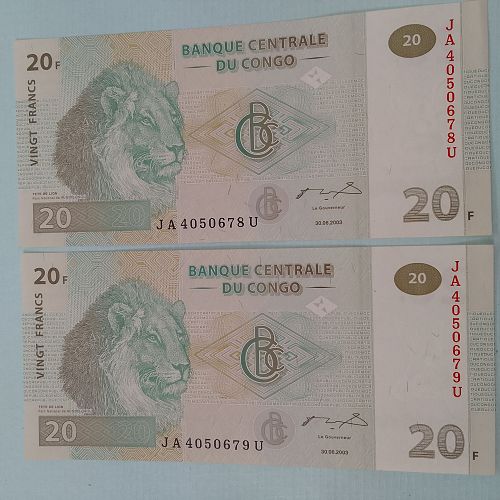 Foreign 2  notes   CONGO 20...