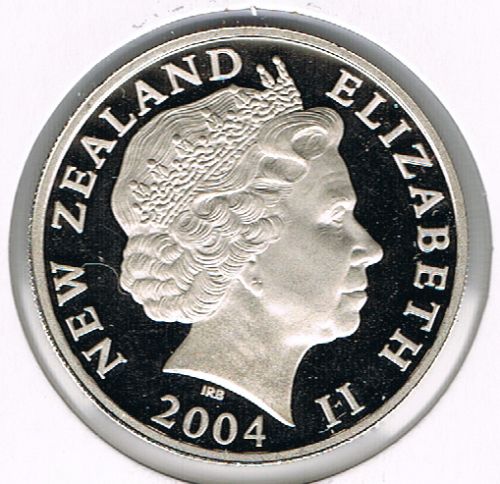 20 Cents - Elizabeth II,  New Zealand, 2004 Proof