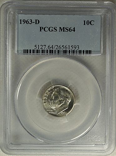 1963 D Roosevelt Dime