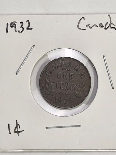 1932 Canada 1 cent coin