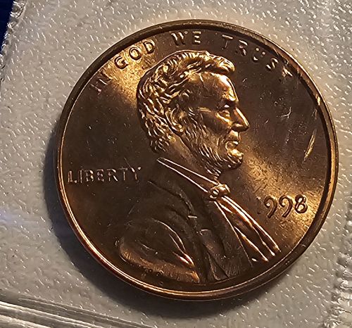 1998-P Lincoln Cent - BU in Original Mint Cello