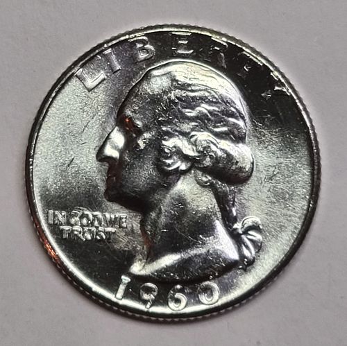 1960 TYPE B Washington Quarter MS-64 (Near Gem)