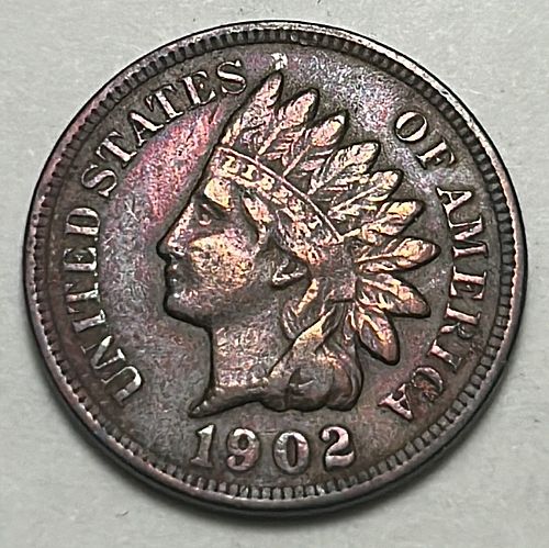 1902 Indian Head Cent Bronze Composite Penny 81323