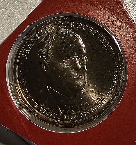 2014-D Franklin Roosevelt Presidential Dollar - BU in Original Mint Cello