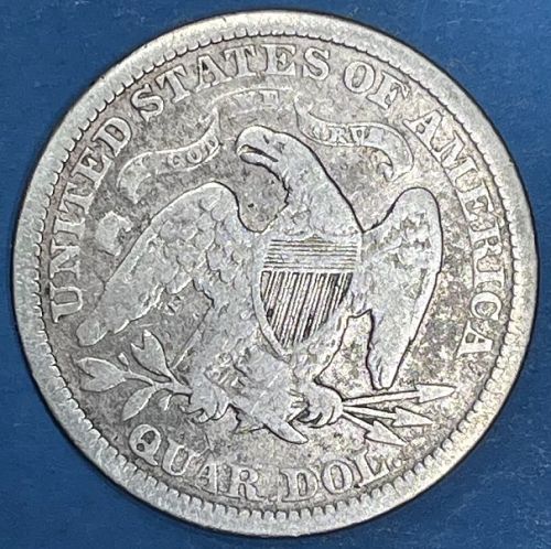 1875 Silver Seated Liberty Quarter
