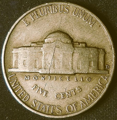 ✅Jefferson Nickel 1949-D✅