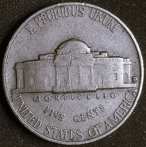 ✅Jefferson Nickel 1949-D✅