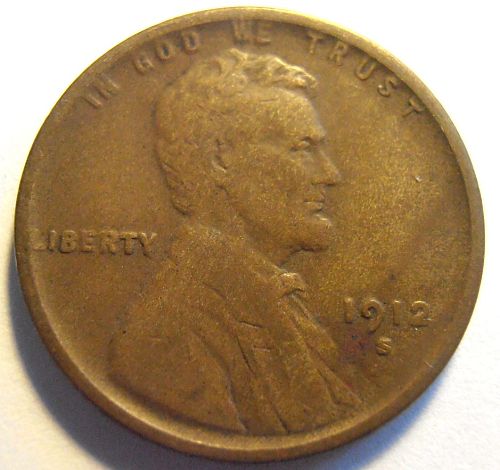 1912 S Lincoln Cent , Better Grade, Low Mintage, FUN show find (12SFN4)