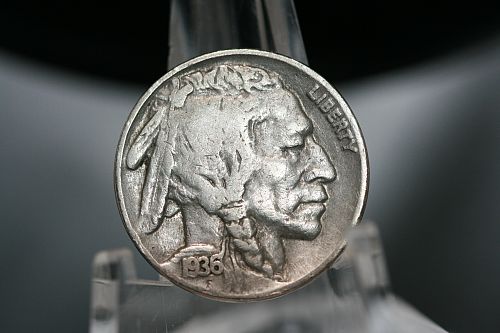 1936  Buffalo Nickel F12-524