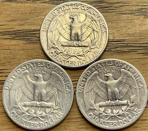 1943 P/D/S all three mints lot 43DVG