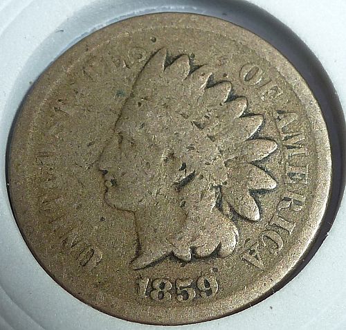 1859 CN Indian Cent Grades GOOD ( 80-C)