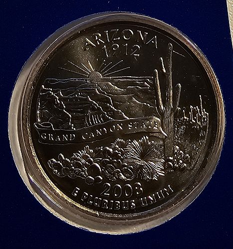 2008-P Arizona State Quarter - BU in Original Mint Cello