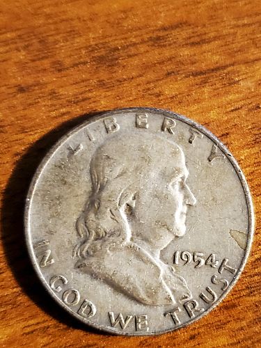 1954 D Franklin Half Dollar