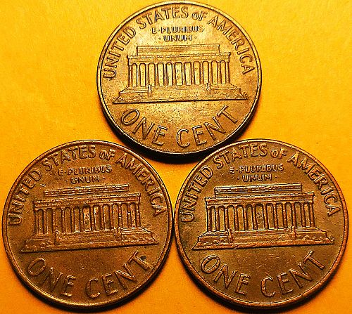 ✅3 Lincoln Cents 1964-P 1969-D & 1970-D✅